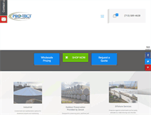 Tablet Screenshot of pro-tectservices.com